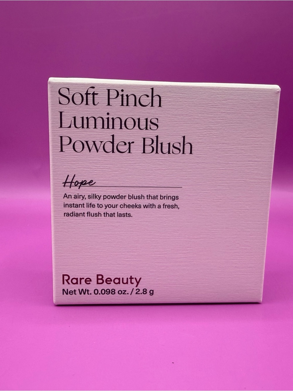 Rare Beauty Soft Pinch Luminous Powder Blush - Hope (light pink packaging)